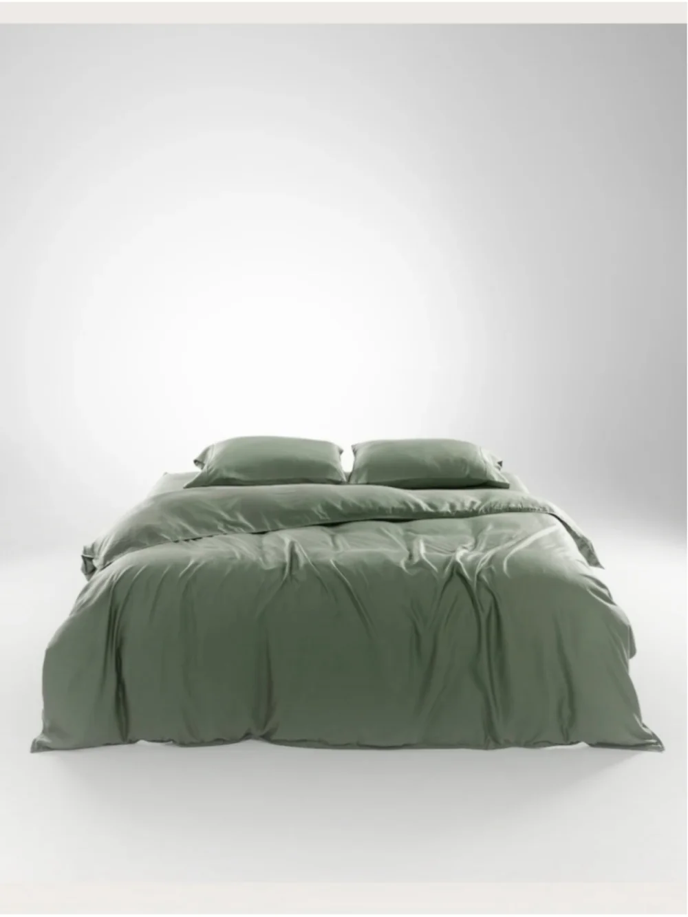 OLIVE & CRATE EUCALYPTUS - CALI KING DUVET COVER SET MOSS